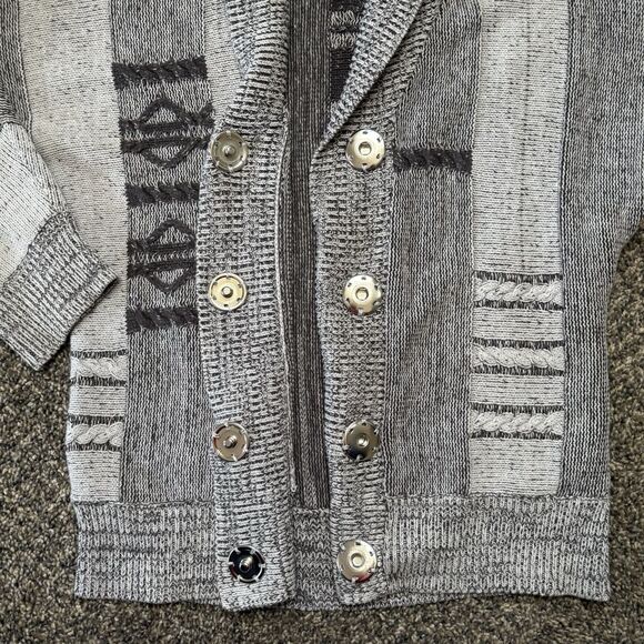 Ecote Gray Boho Cardigan, 3/4 Length Sleeves. Size Small. - Picture 4 of 7